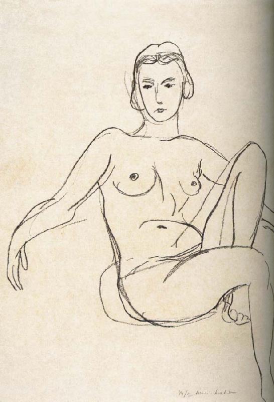 Henri Matisse Nude sitting oil painting image